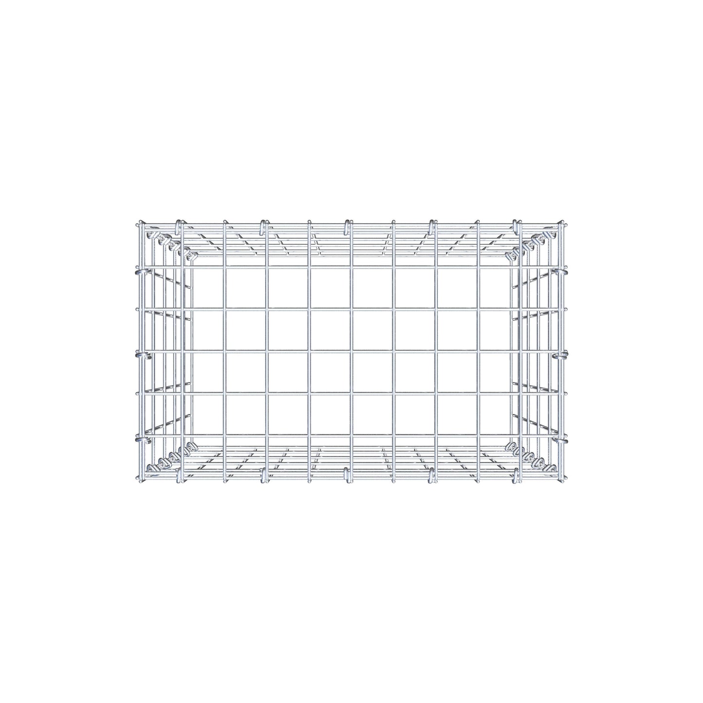 Fourche rapportée type 3 50 cm x 50 cm x 30 cm (L x H x P), mailles 5 cm x 10 cm, anneau C