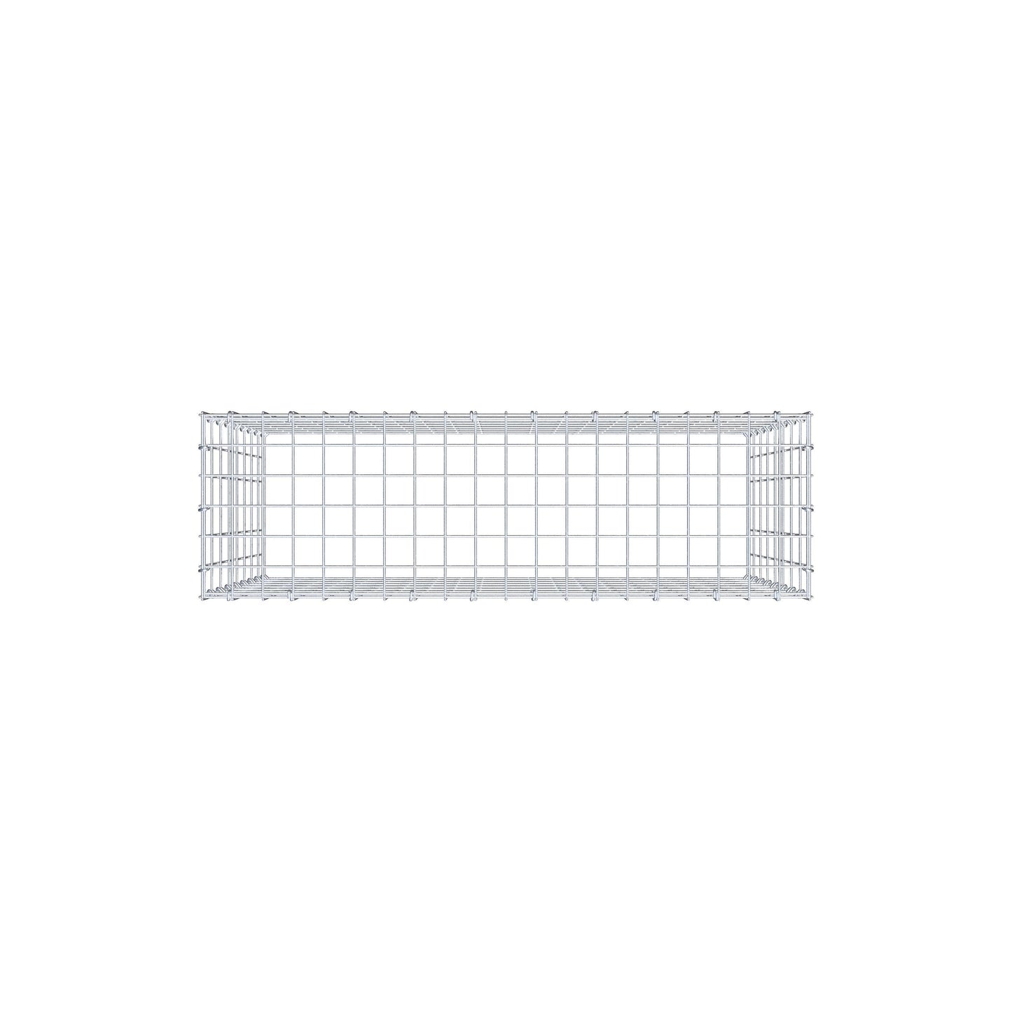 Type 3 oplegkorf 100 cm x 80 cm x 30 cm (L x H x D), maaswijdte 5 cm x 10 cm, C-ring