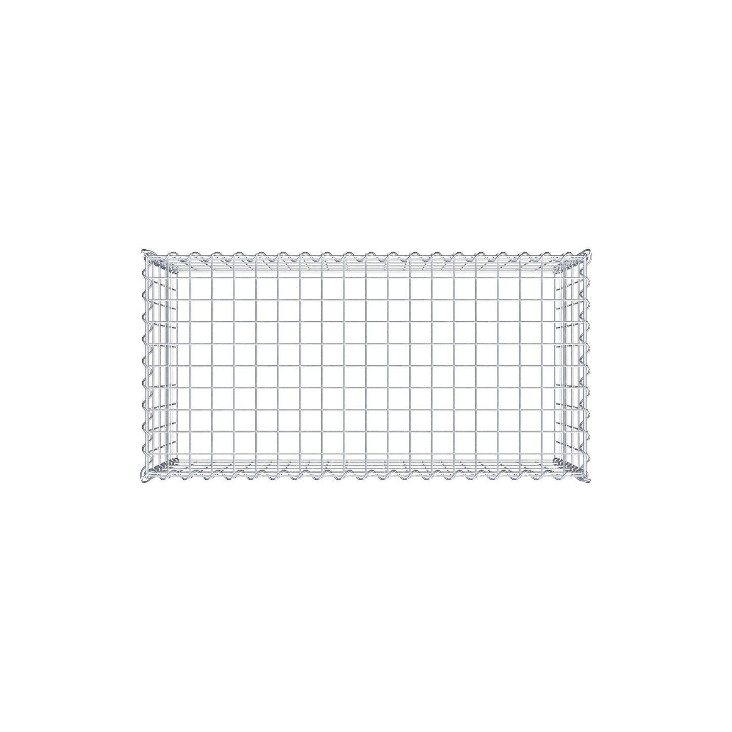 Aangegroeide schanskorf type 3 100 cm x 50 cm x 50 cm (L x H x D), maaswijdte 5 cm x 10 cm, spiraal