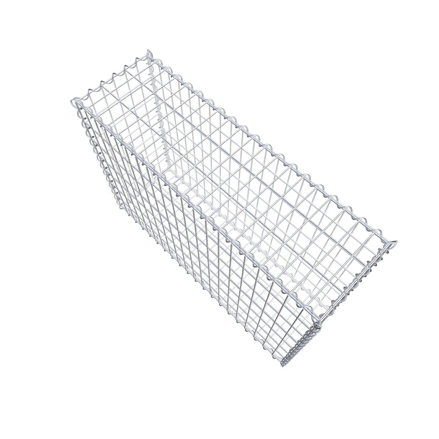 Gabbione 100 cm x 70 cm x 30 cm (L x H x P), maglia 5 cm x 10 cm, spirale