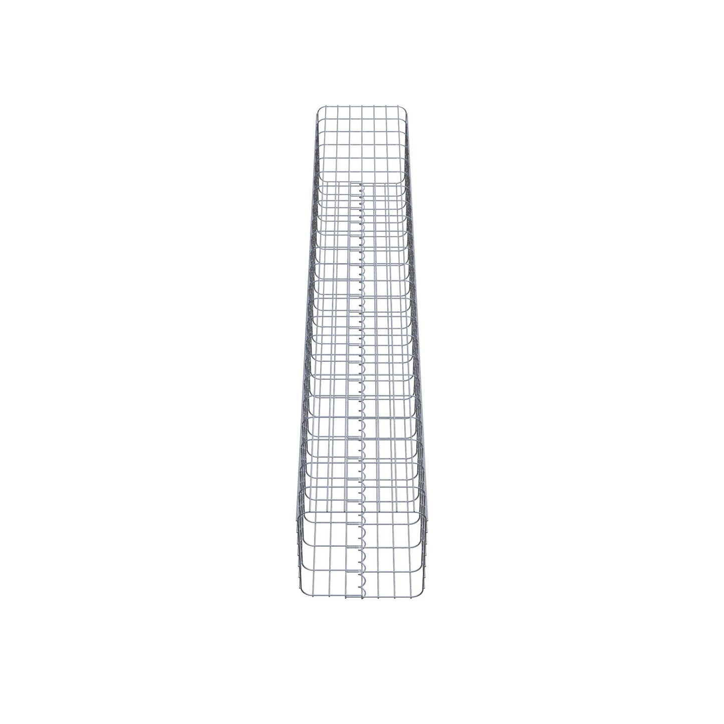 Gabionpelare vinkelrät 37 cm x 37 cm, 230 cm höjd, MW 5 cm x 10 cm