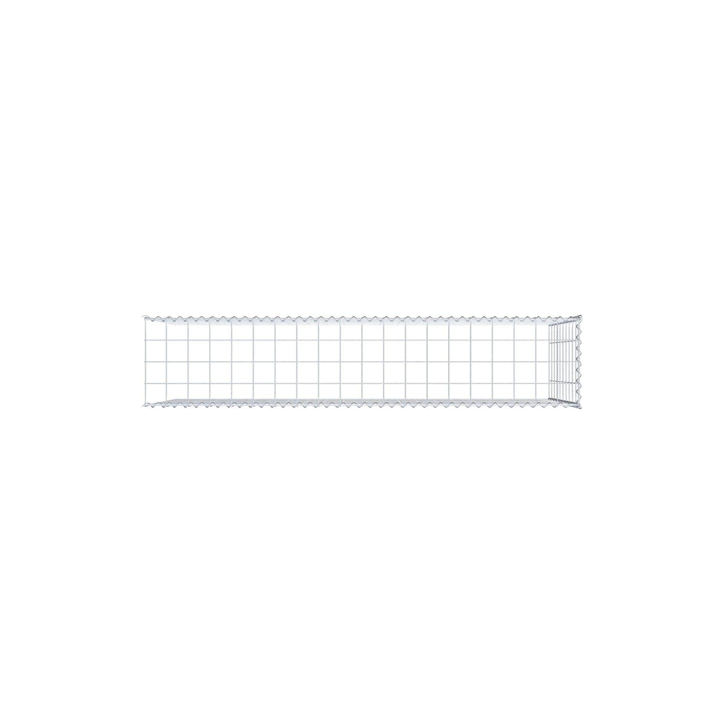 Extra gabion typ 4 200 cm x 100 cm x 40 cm (L x H x D), maskstorlek 10 cm x 10 cm, spiral