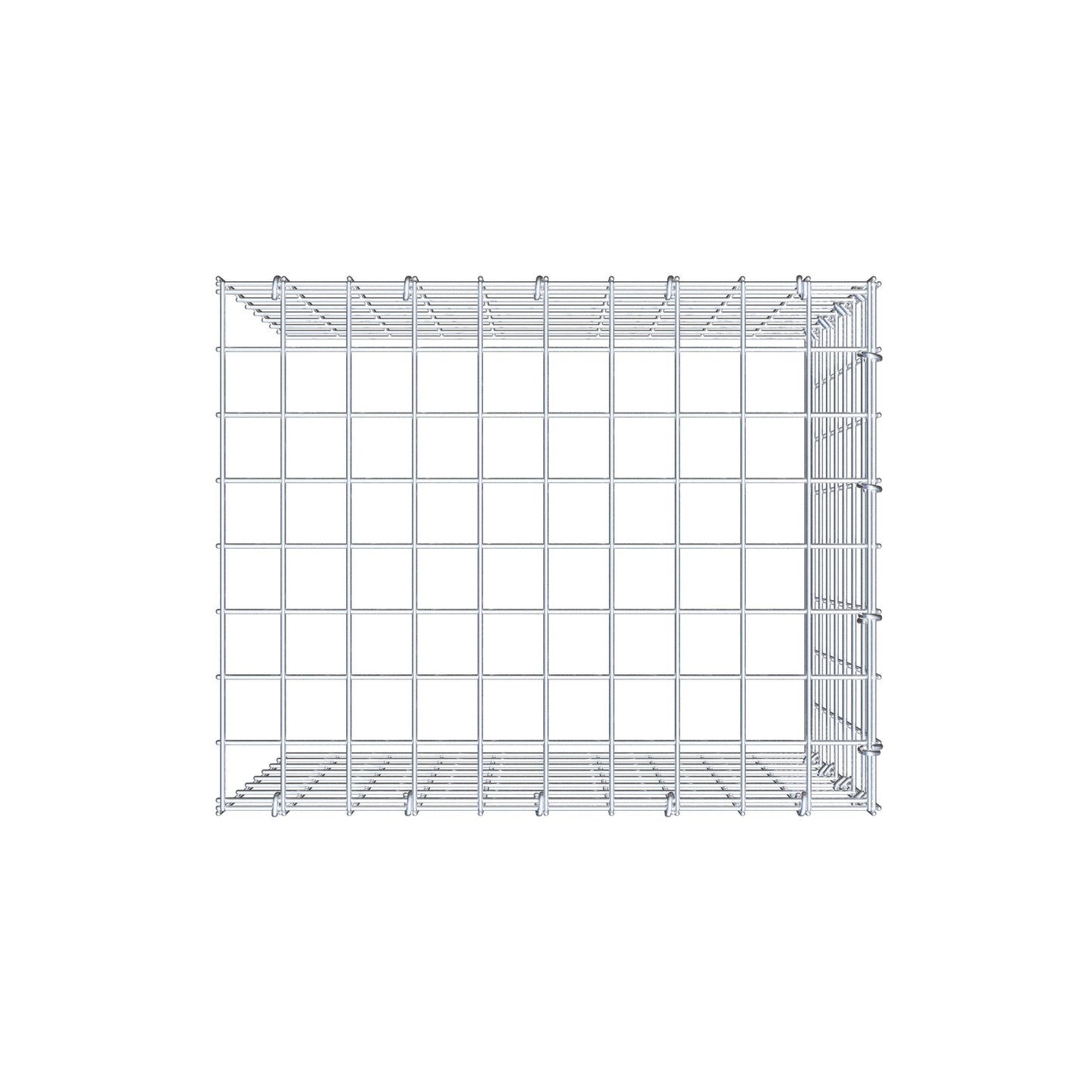 Toegevoegde pool type 4 50 cm x 40 cm x 40 cm (L x H x D), maaswijdte 5 cm x 5 cm, C-ring