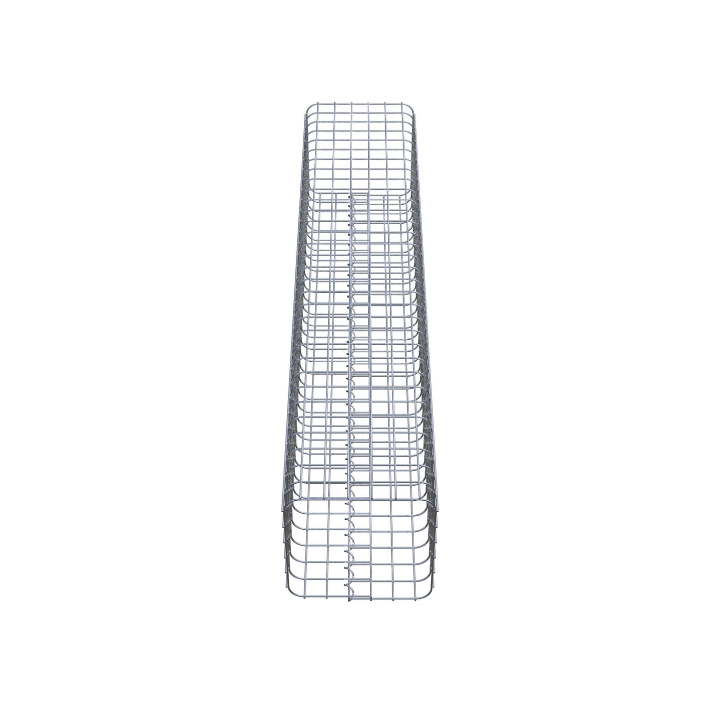 Gabionensäule eckig 32 cm x 32 cm, 160 cm Höhe, MW 5 cm x 5 cm