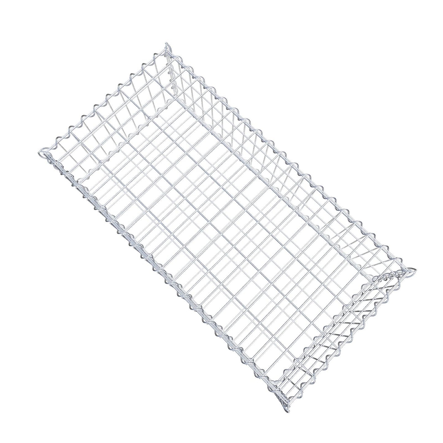 Schanskorf 100 cm x 30 cm x 50 cm (L x H x D), maaswijdte 5 cm x 10 cm, spiraal