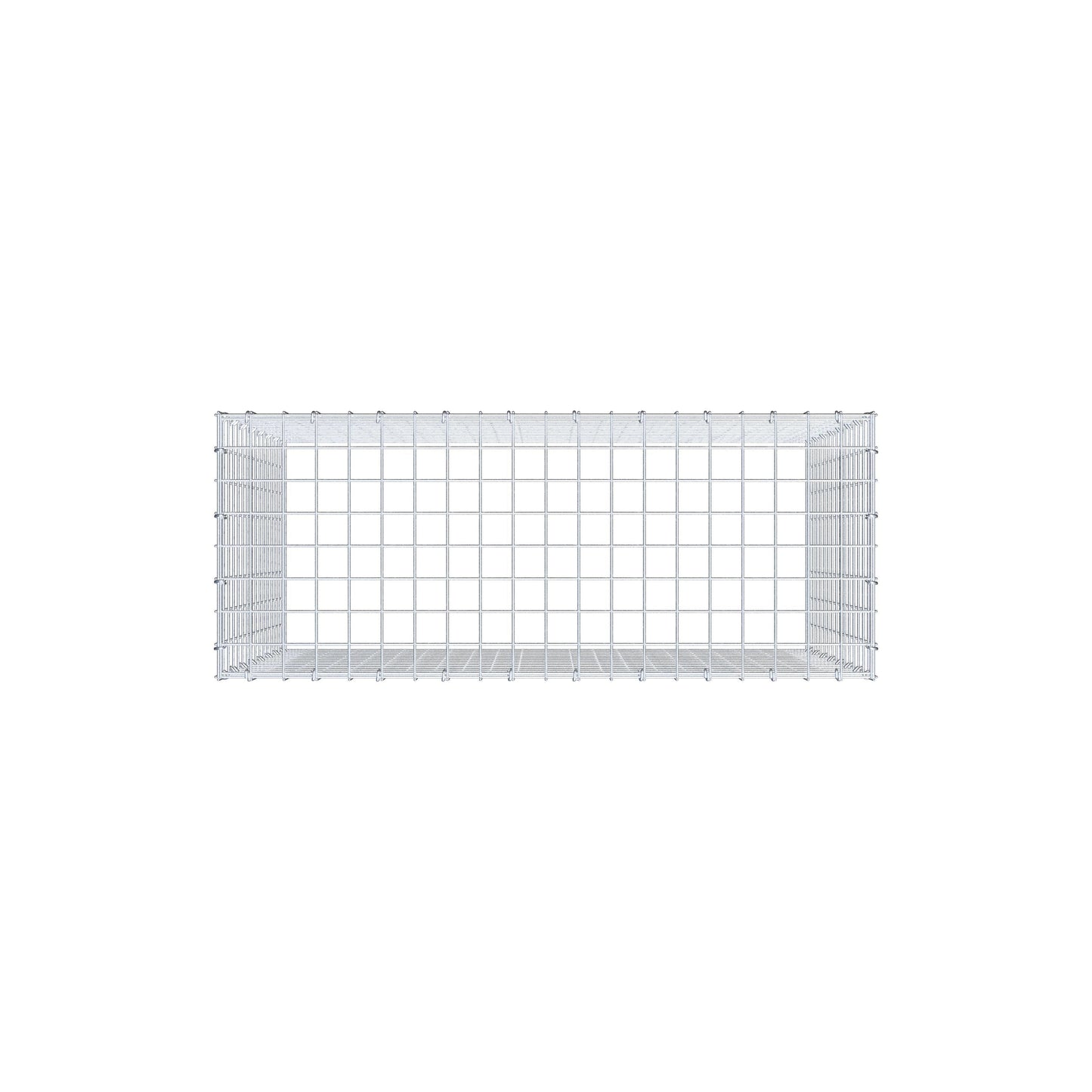 Gabião Tipo 3 100 cm x 80 cm x 40 cm (C x A x P), malhagem 5 cm x 5 cm, anel C
