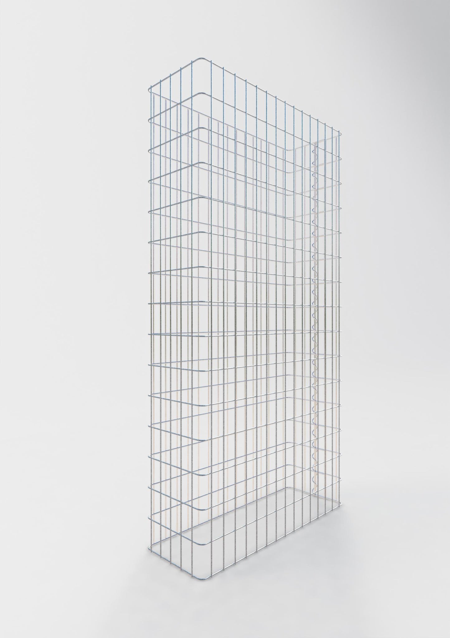 Gabion fence length 77 cm, height 160 cm, depth 27 cm, mesh size 5 x 10 cm