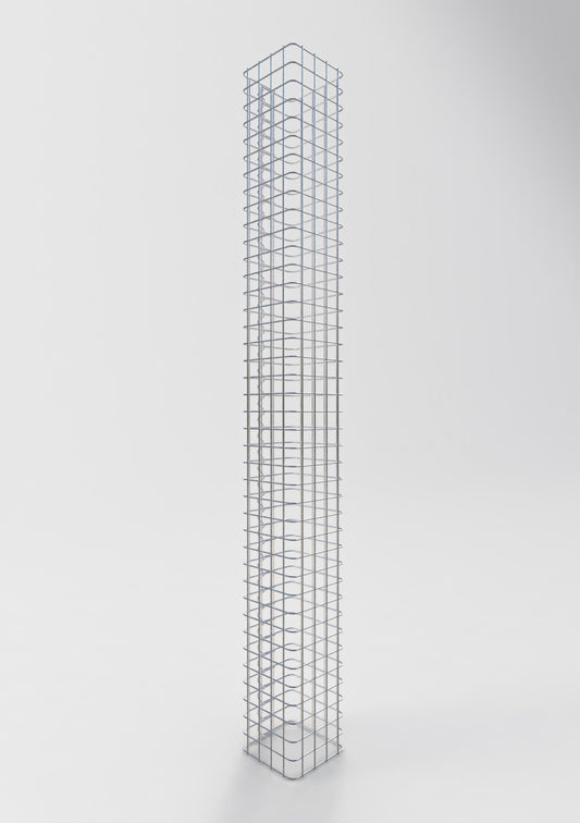 Gabionensäule eckig 22 cm x 22 cm, 200 cm Höhe, MW 5 cm x 5 cm