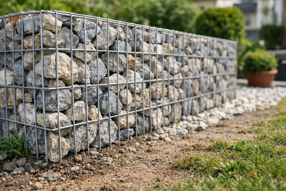 Gabionen Mauer ohne Fundament: Wann sie hält