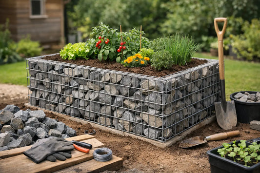 Gabionen-Hochbeet selber bauen: So gelingt es