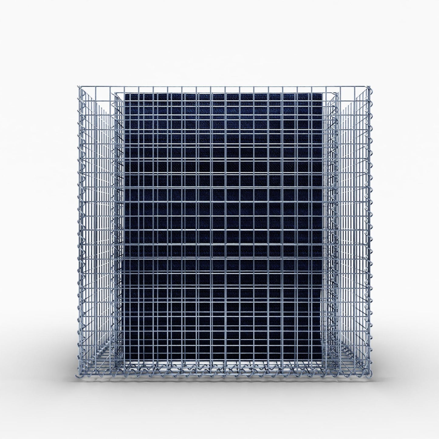 Högbädd, fyrkantig 100 cm x 80 cm x 100 cm (L x H x D), maskstorlek 5 x 5 cm, väggtjocklek 10 cm