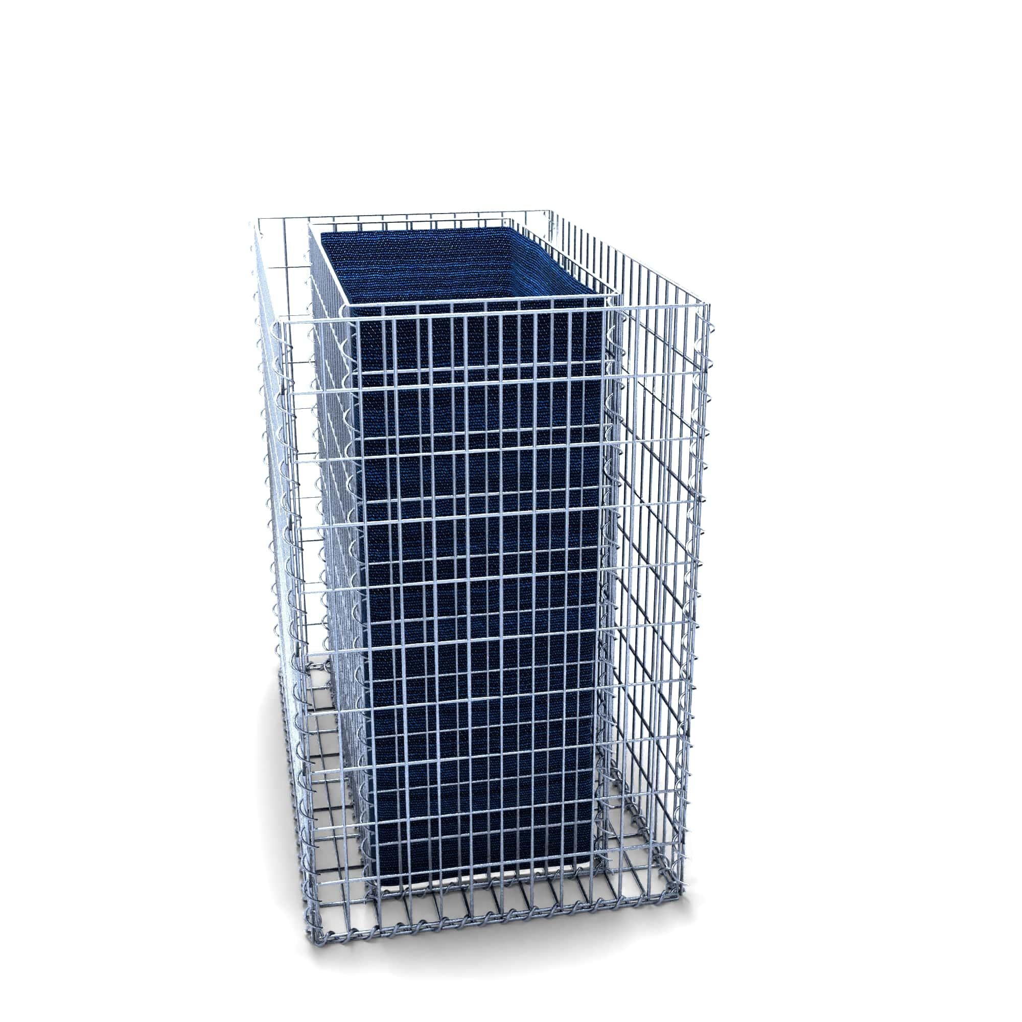 Raised bed square 100 cm x 100 cm x 60 cm (L x H x D), mesh size 5 x 10 cm, wall thickness 10 cm