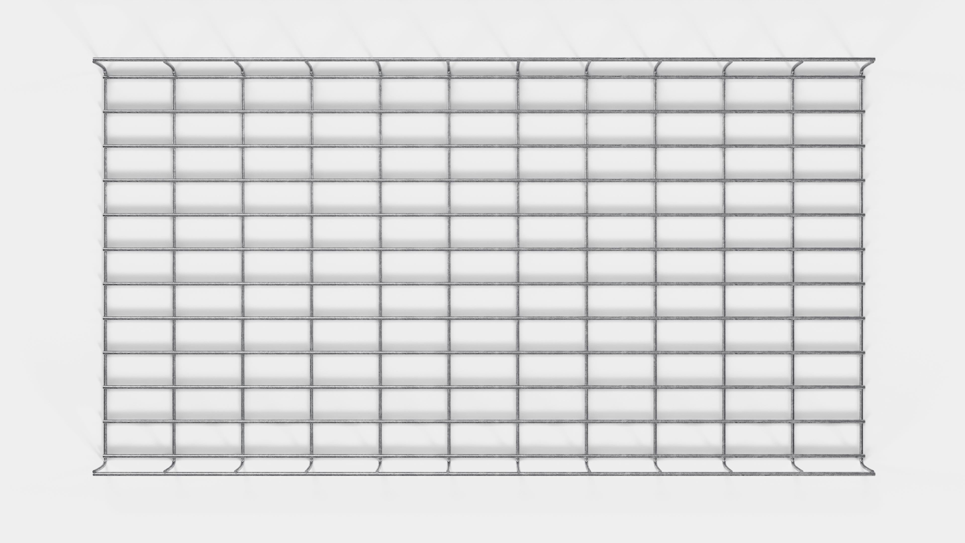 Canal para cables altura 110 cm, profundidad 5 cm, luz de malla 5 x 10 cm