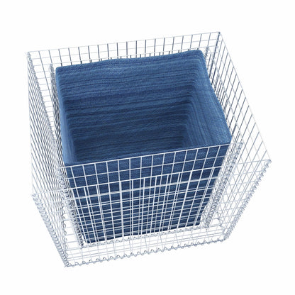 Højbed firkantet 100 cm x 100 cm x 80 cm (L x H x D), maskestørrelse 5 x 10 cm, vægtykkelse 10 cm