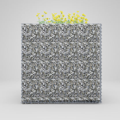 Højbed firkantet 100 cm x 100 cm x 80 cm (L x H x D), maskestørrelse 5 x 10 cm, vægtykkelse 10 cm