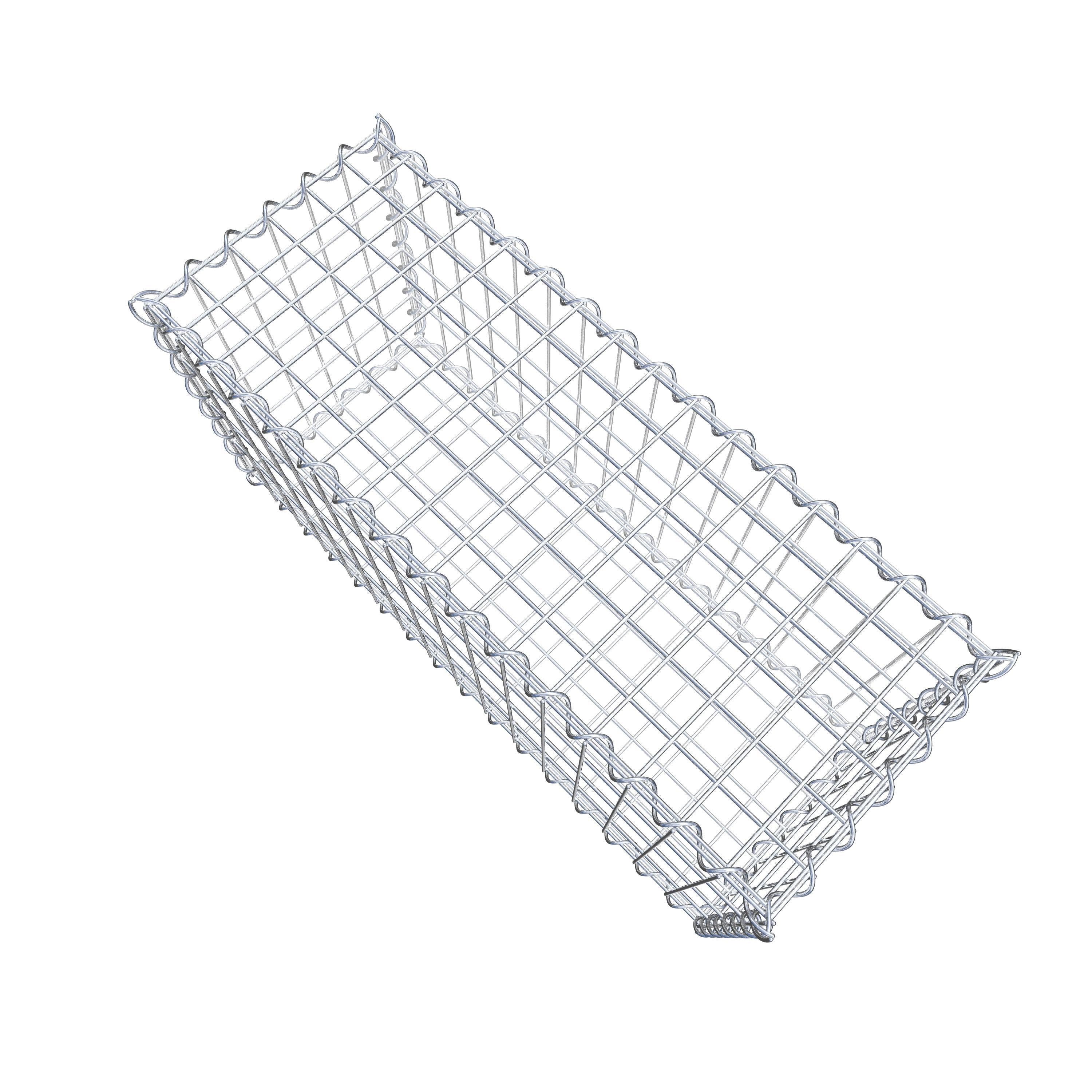 Schanskorf 80 cm x 40 cm x 30 cm (L x H x D), maaswijdte 5 cm x 10 cm, spiraal