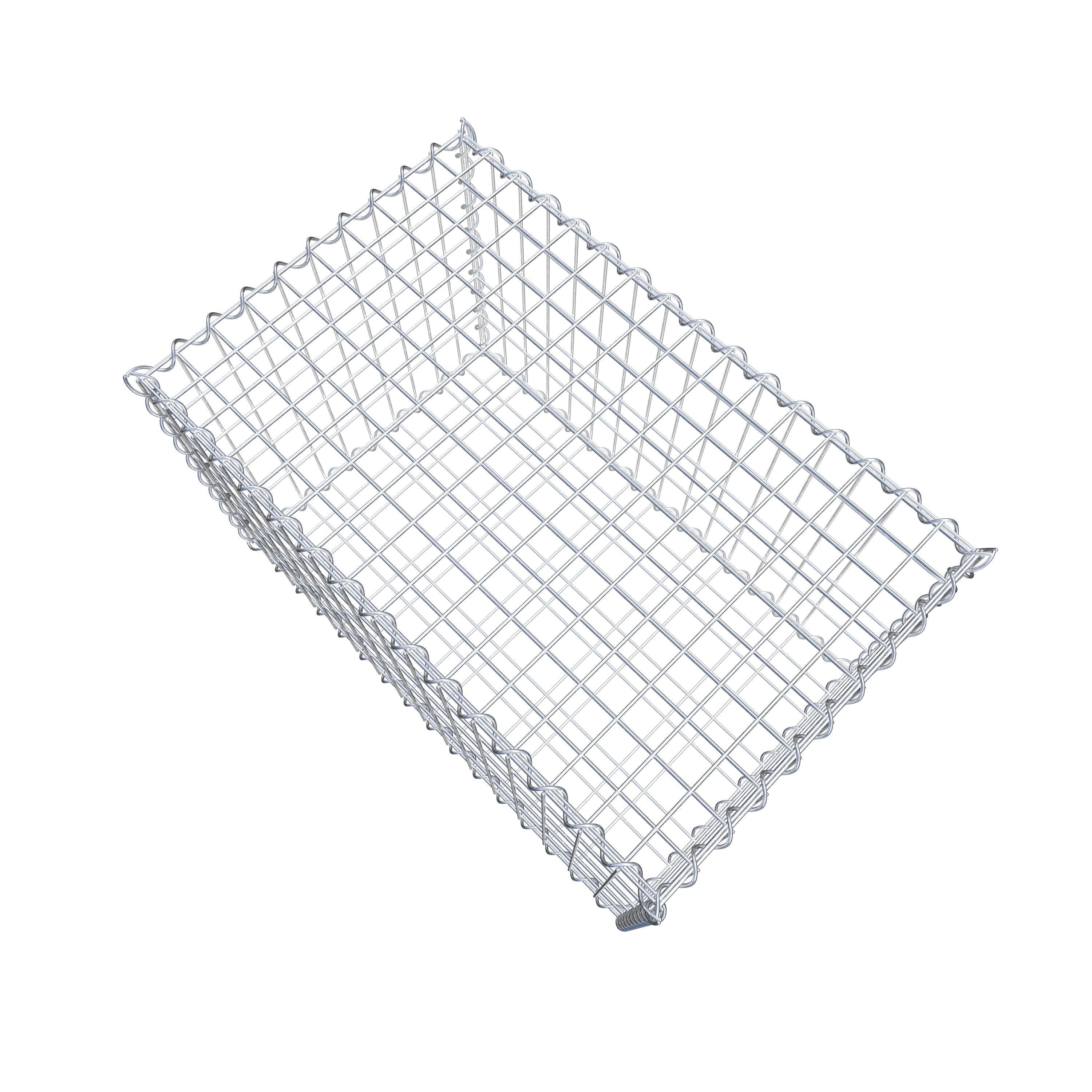 Gabion 80 cm x 50 cm x 50 cm (L x H x D), maskstorlek 5 cm x 10 cm, spiral