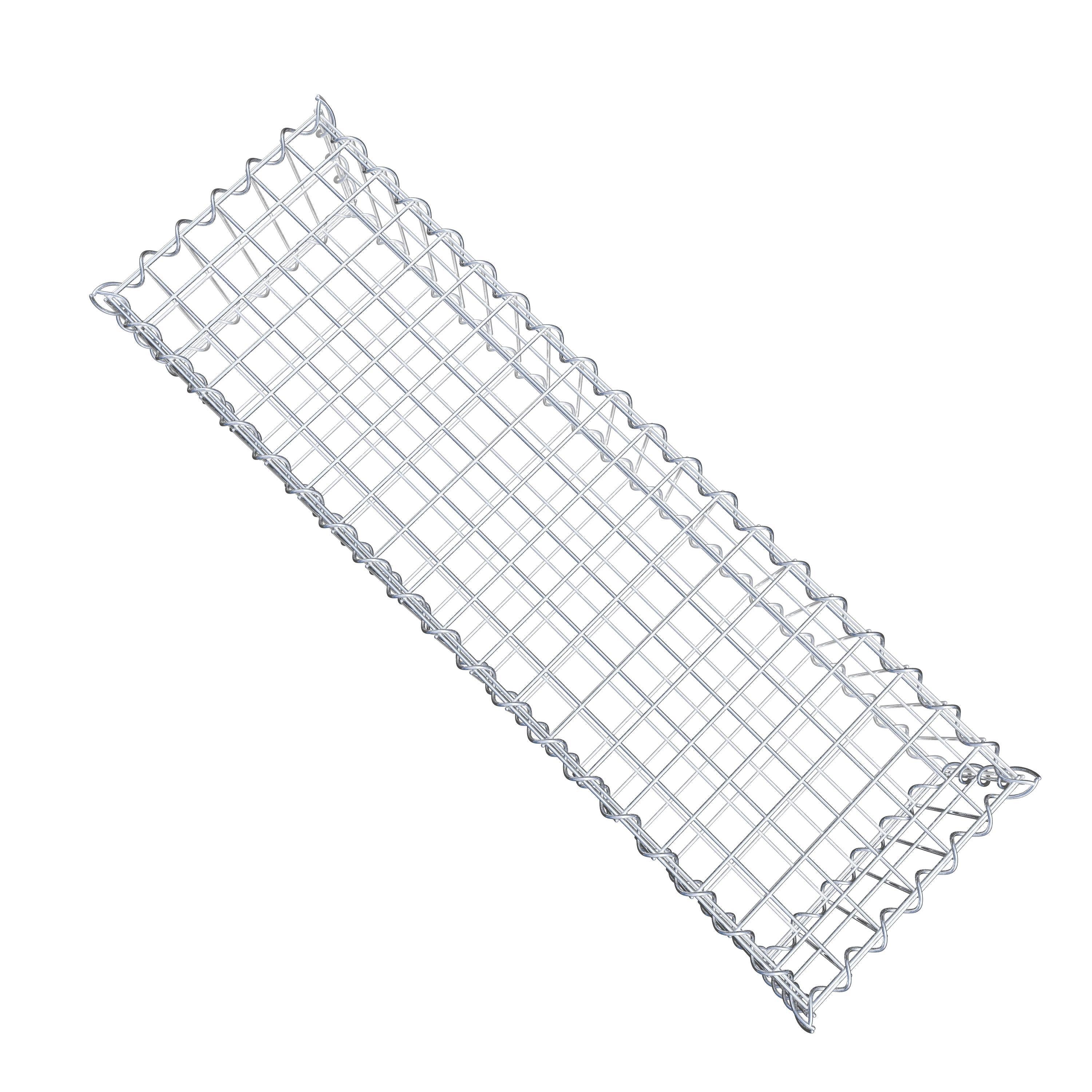 Gabion 100 cm x 20 cm x 30 cm (L x H x D), maskestørrelse 5 cm x 10 cm, spiral