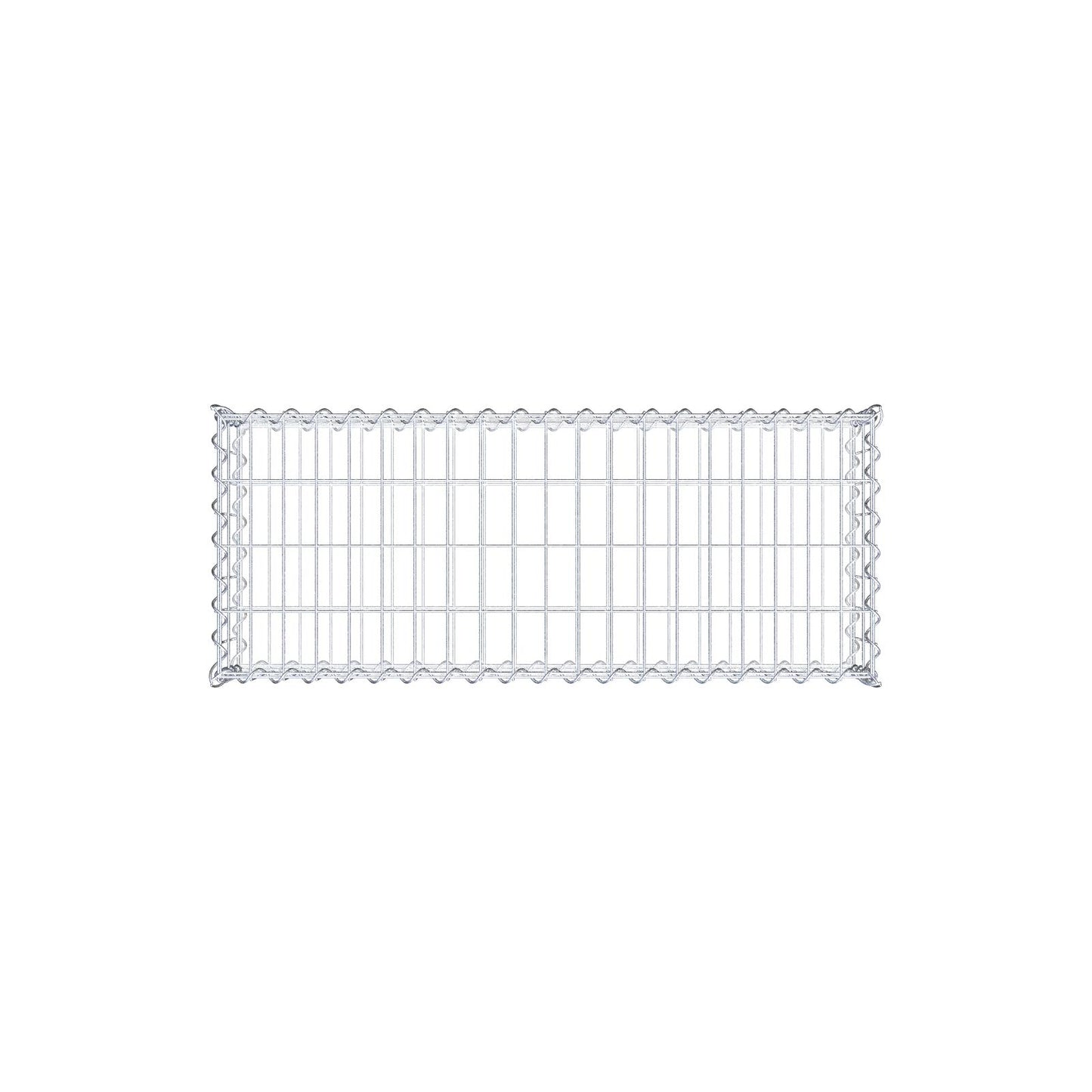 Gabião 100 cm x 20 cm x 40 cm (C x A x P), malhagem 5 cm x 10 cm, espiral