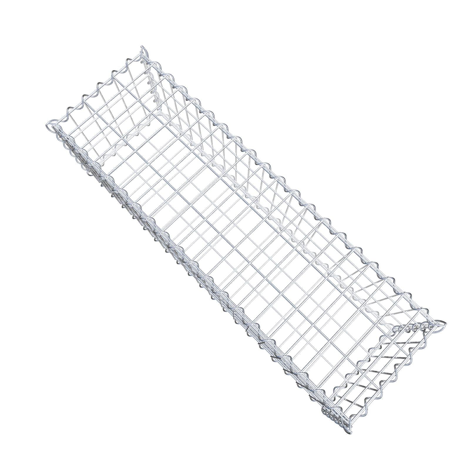 Schanskorf 100 cm x 30 cm x 30 cm (L x H x D), maaswijdte 5 cm x 10 cm, spiraalvormig