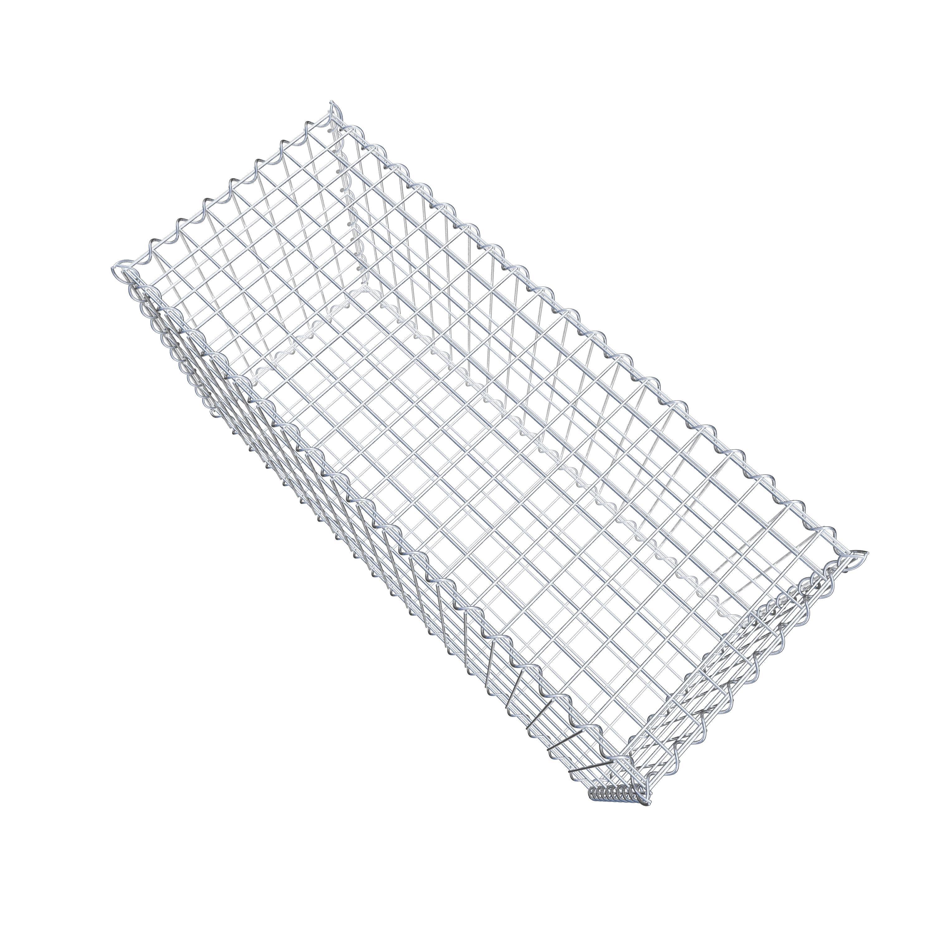 Gabion 100 cm x 50 cm x 40 cm (L x H x D), maskestørrelse 5 cm x 10 cm, spiral