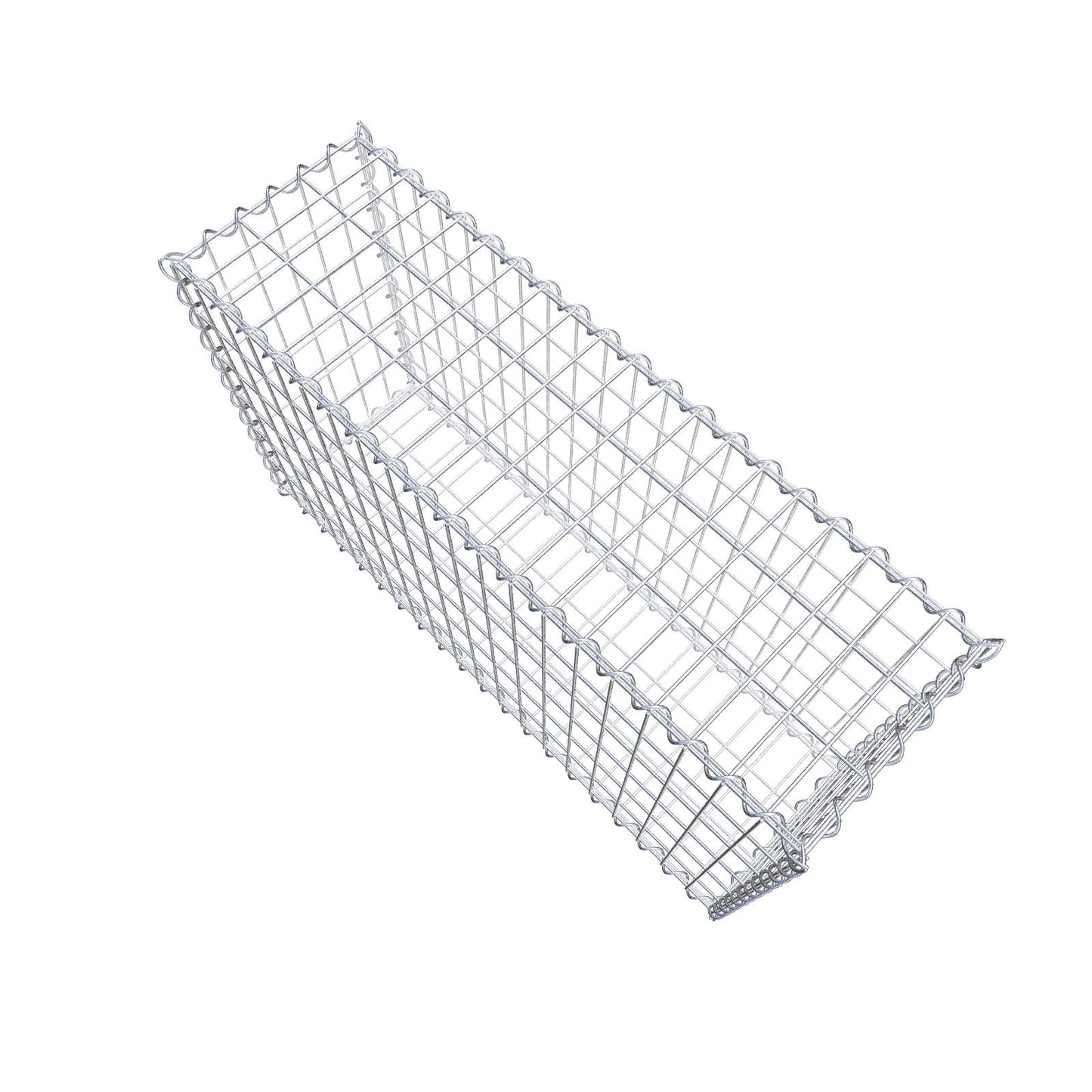 Gabion 100 cm x 60 cm x 30 cm (L x H x D), maskstorlek 5 cm x 10 cm, spiral
