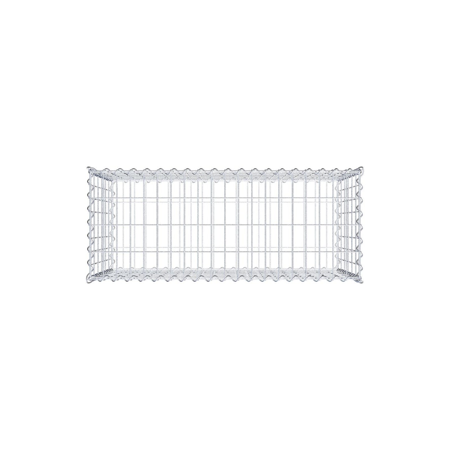 Gabione 100 cm x 60 cm x 40 cm (L x H x T), Maschenweite 5 cm x 10 cm, Spirale