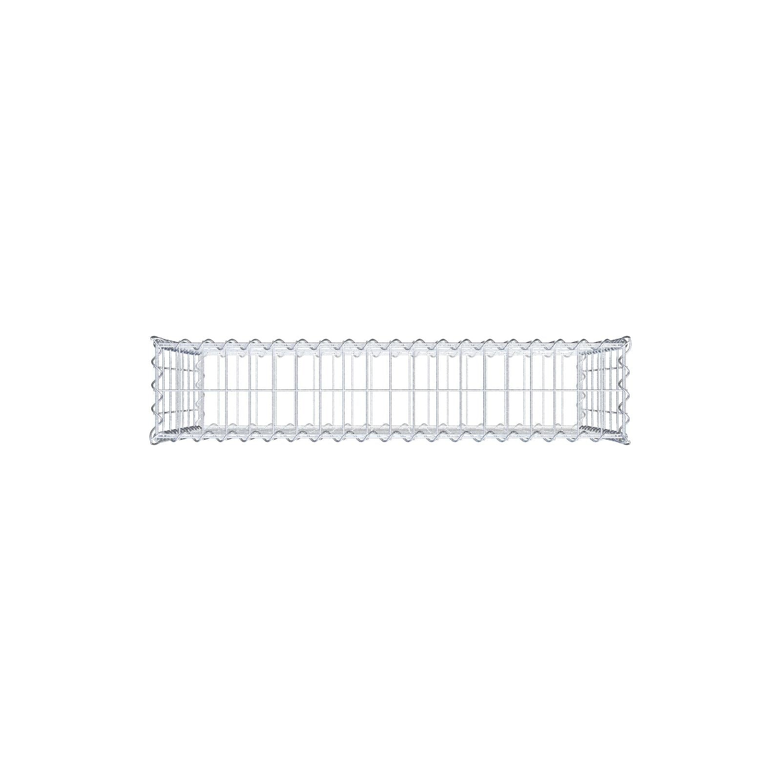 Gabion 100 cm x 70 cm x 20 cm (L x H x D), maskstorlek 5 cm x 10 cm, spiral