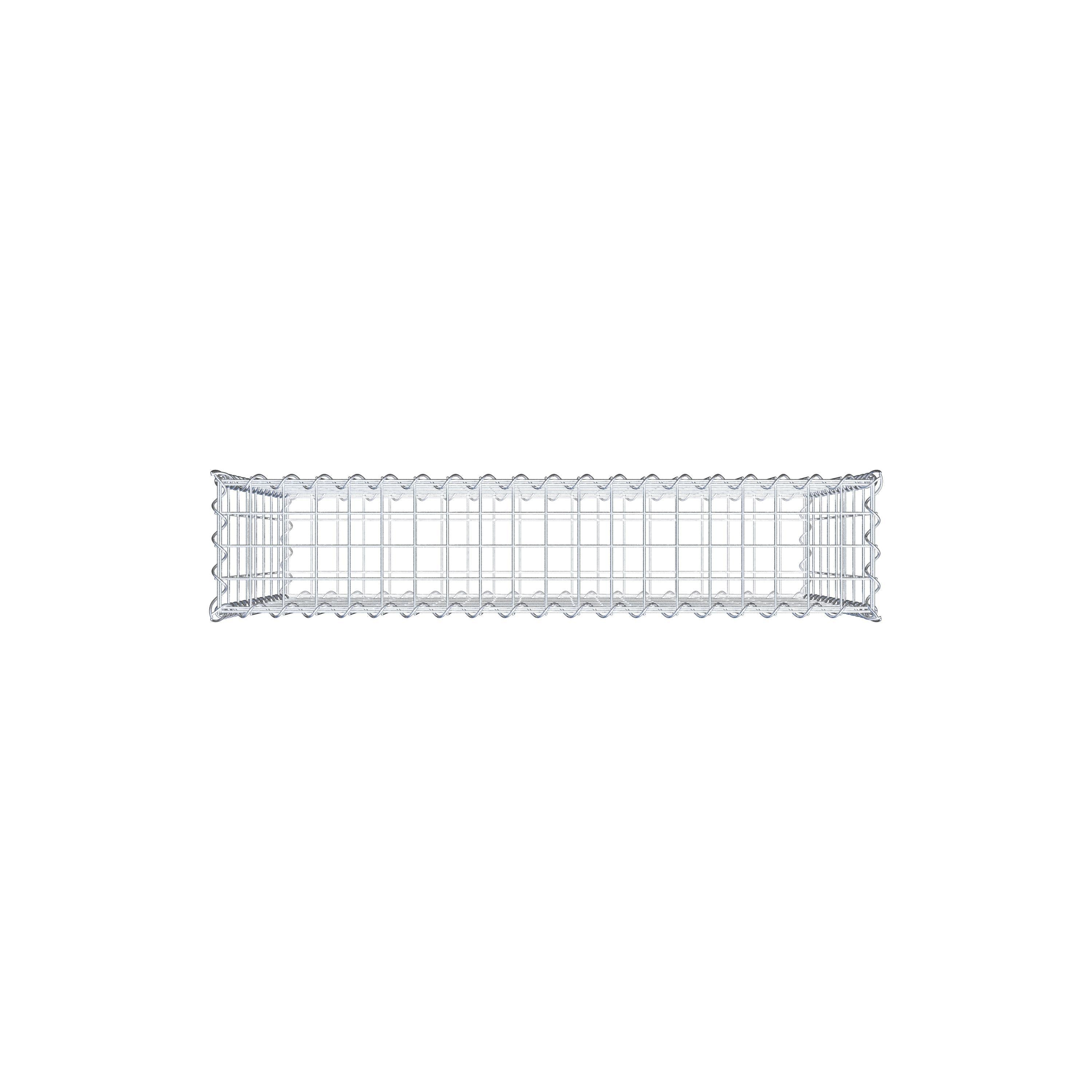 Schanskorf 100 cm x 80 cm x 20 cm (L x H x D), maaswijdte 5 cm x 10 cm, spiraal