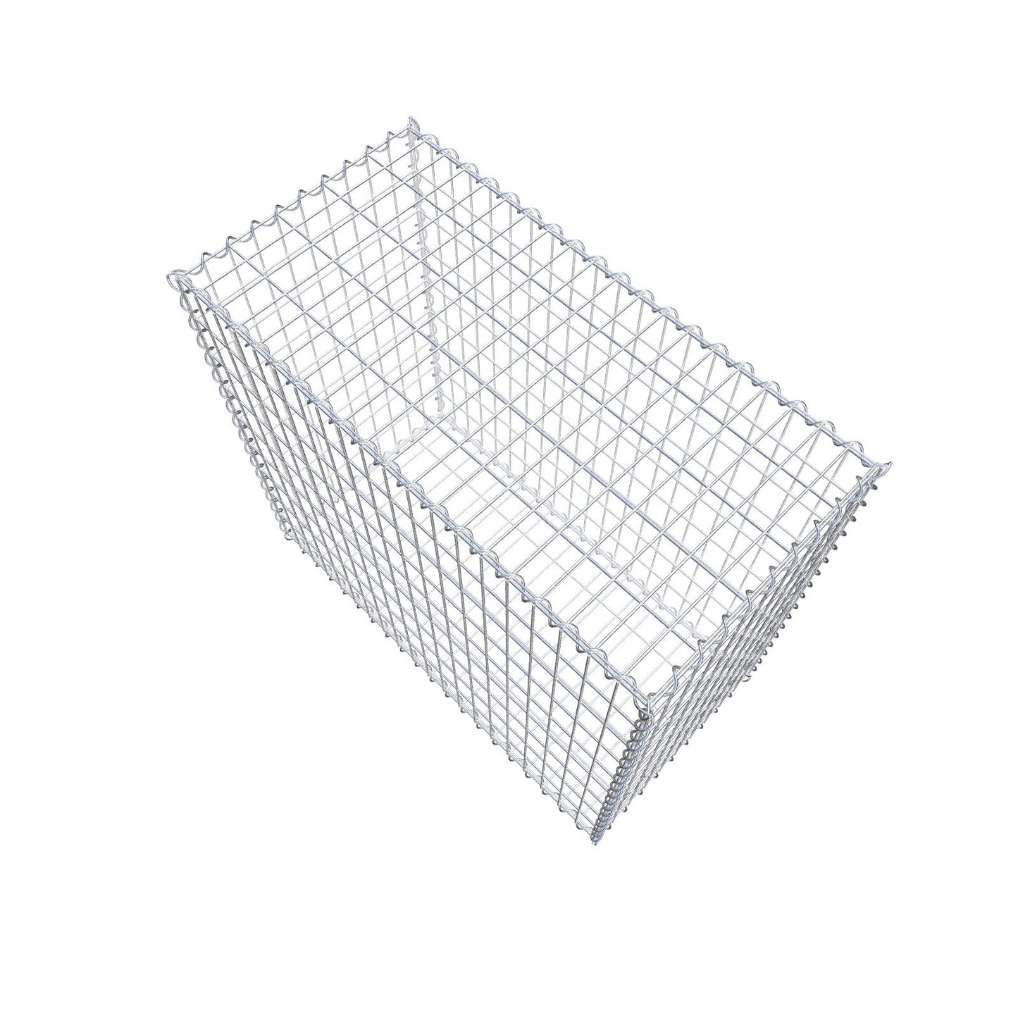 Gabion 100 cm x 90 cm x 50 cm (L x H x P), mailles 5 cm x 10 cm, spirale
