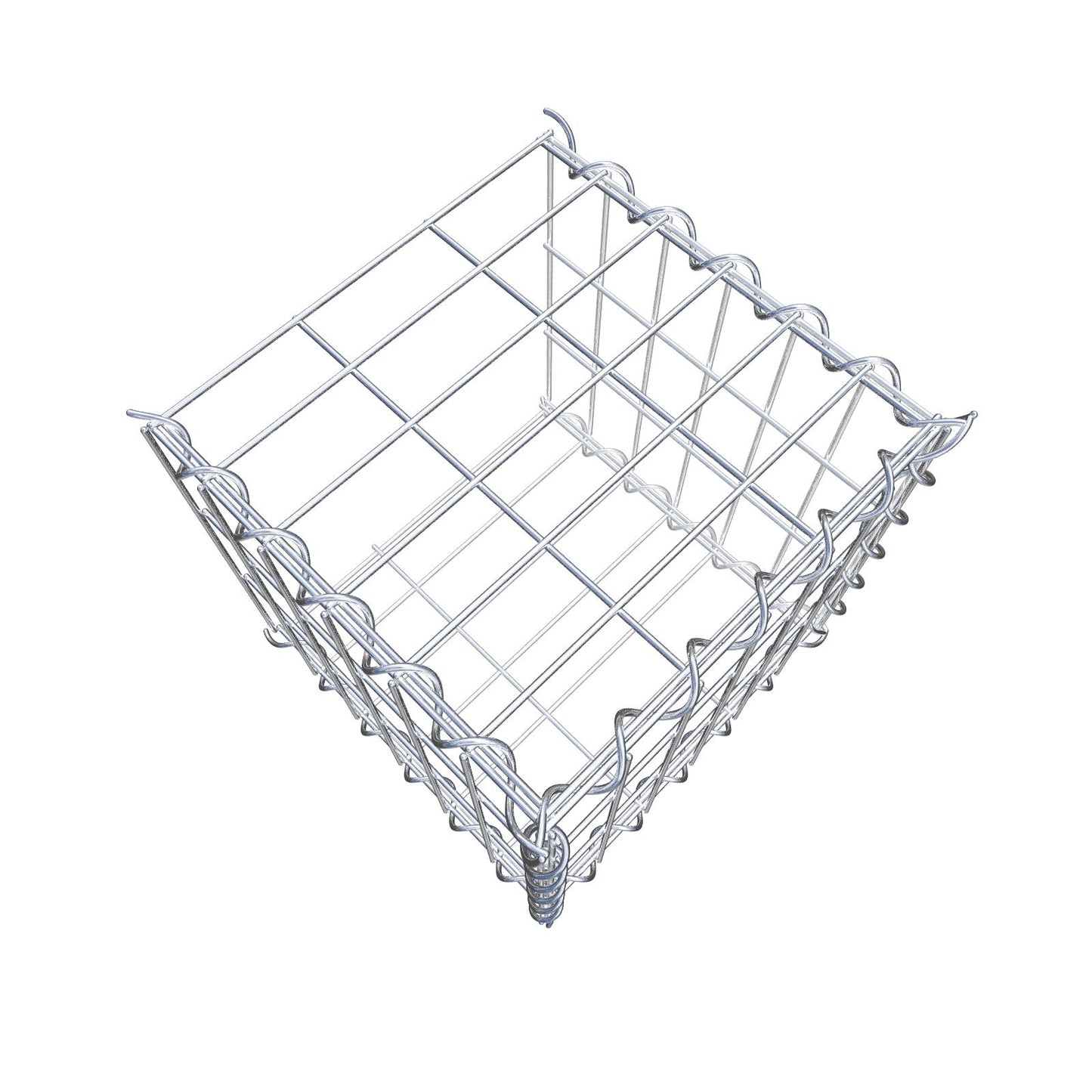 Anbaugabione Typ 2 30 cm x 30 cm x 30 cm (L x H x T), Maschenweite 5 cm x 10 cm, Spirale