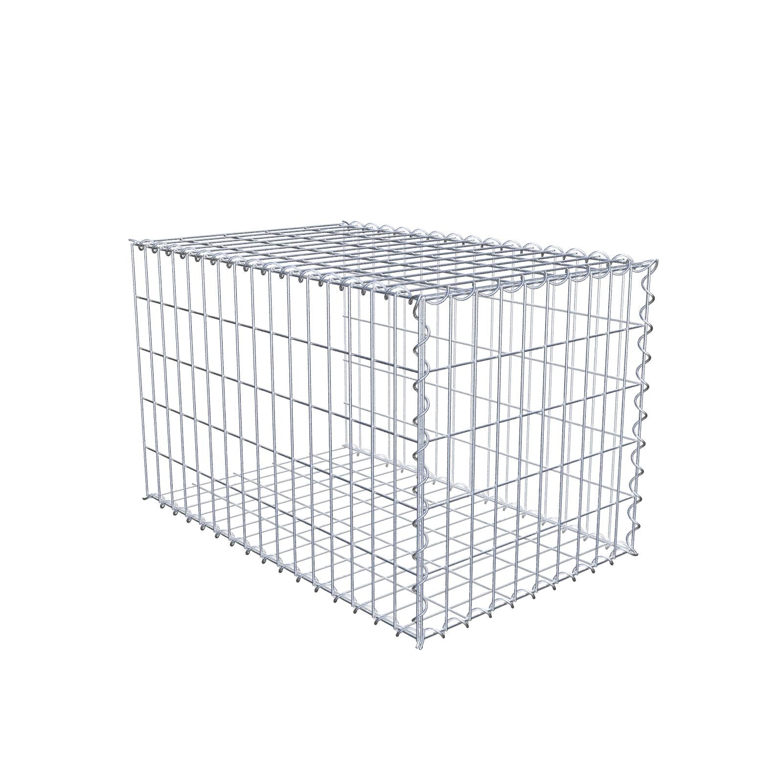 Grown-on gabion type 2 80 cm x 50 cm x 50 cm (L x H x D), mesh size 5 cm x 10 cm, spiral