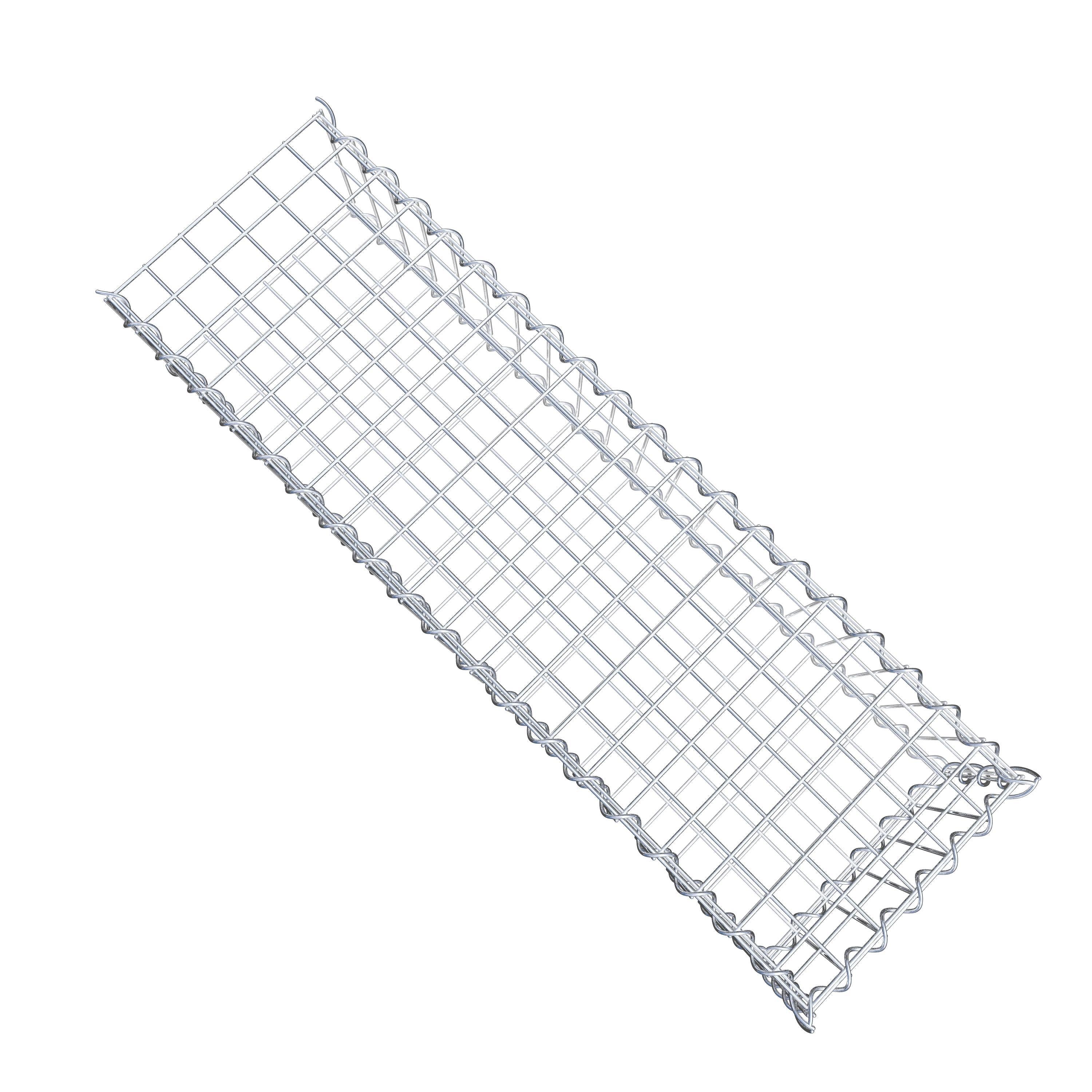 Gabião tipo 2 100 cm x 20 cm x 30 cm (C x A x P), malhagem 5 cm x 10 cm, espiral