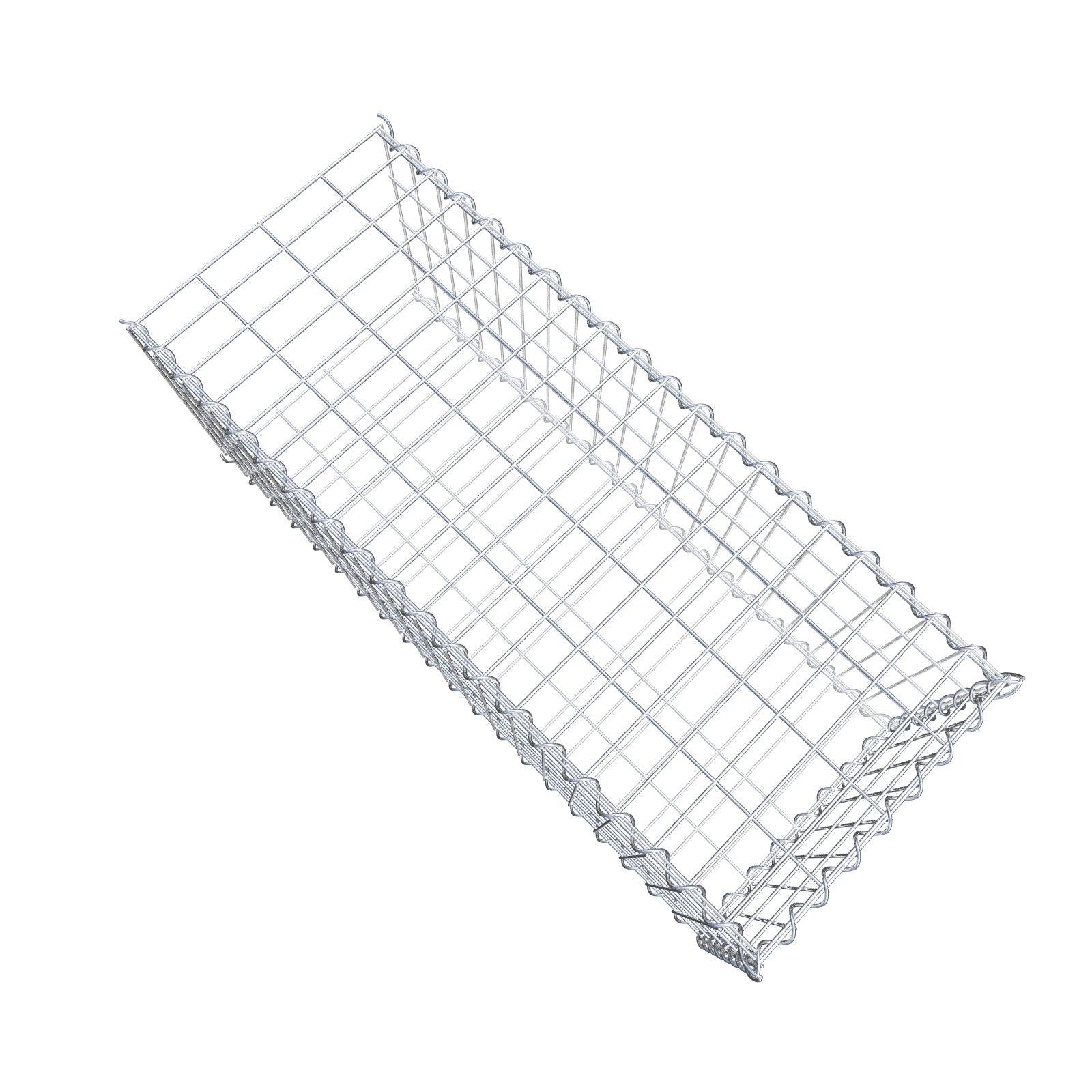 Gabbione aggiuntivo tipo 2 100 cm x 40 cm x 40 cm (L x H x P), dimensione maglia 5 cm x 10 cm, a spirale