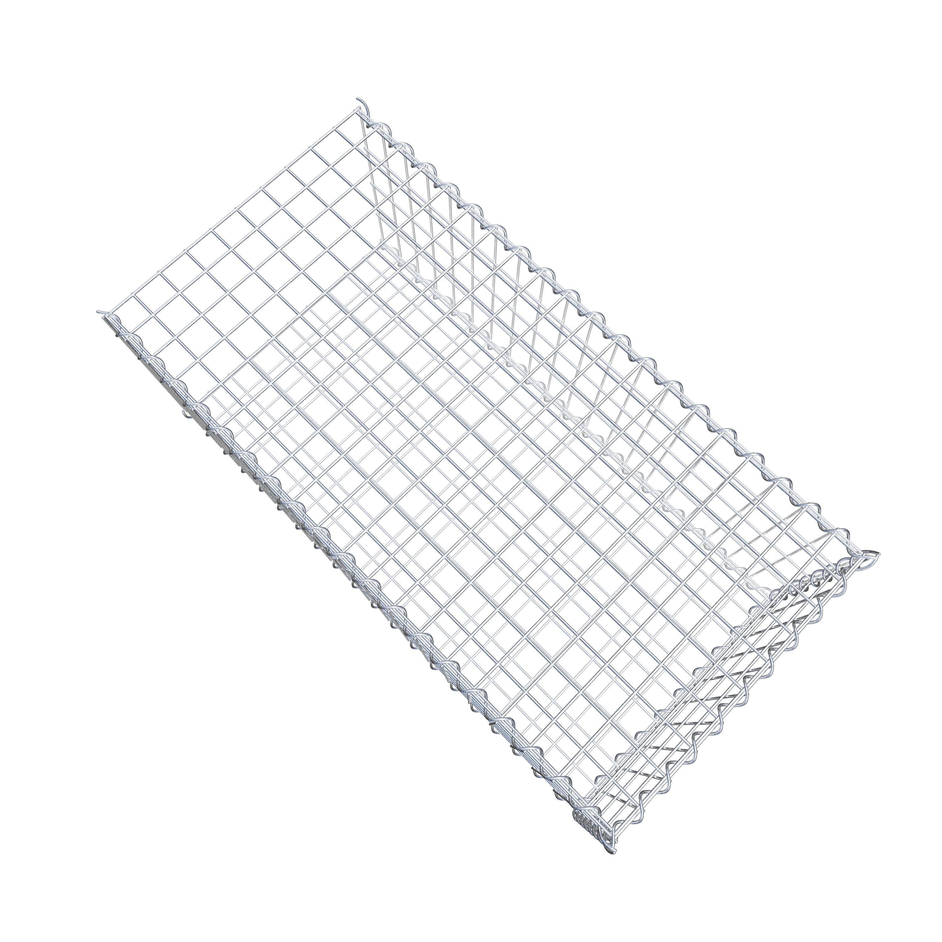 Grown-on gabion type 2 100 cm x 40 cm x 50 cm (L x H x D), mesh size 5 cm x 10 cm, spiral