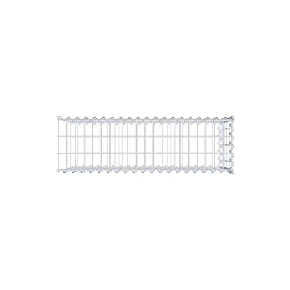 Gabion rapporté type 2 100 cm x 50 cm x 30 cm (L x H x P), mailles 5 cm x 10 cm, spirale