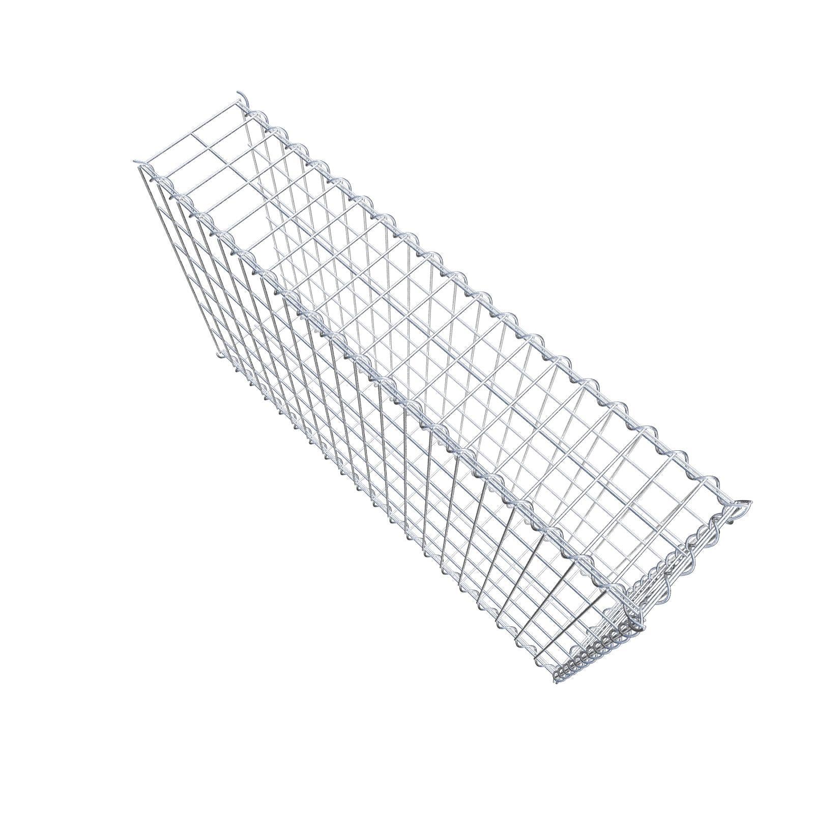 Gabbione aggiuntivo tipo 2 100 cm x 60 cm x 20 cm (L x H x P), dimensione maglia 5 cm x 10 cm, a spirale
