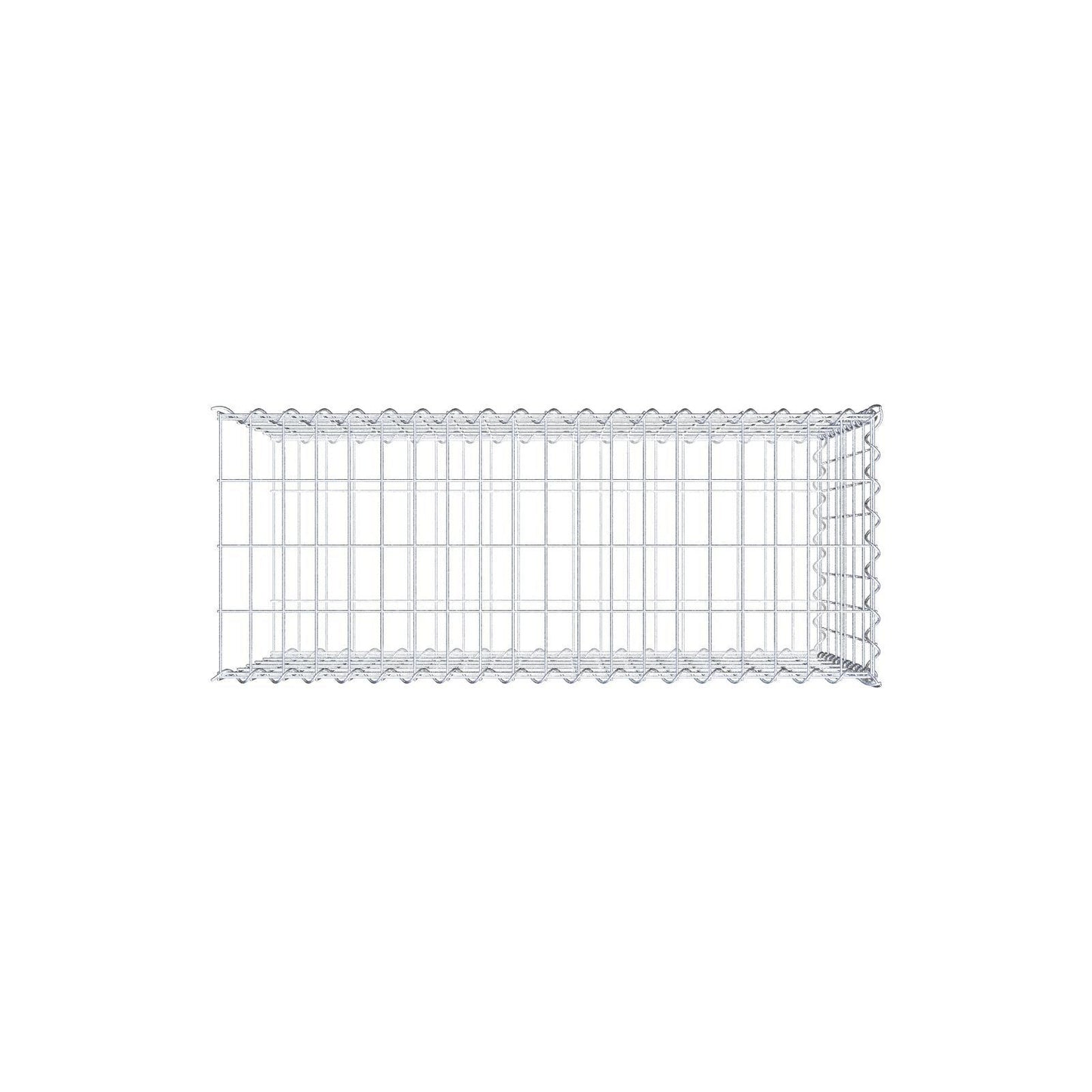 Add-on schanskorf type 2 100 cm x 60 cm x 40 cm (L x H x D), maaswijdte 5 cm x 10 cm, spiraalvormig