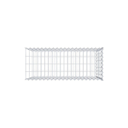 Add-on schanskorf type 2 100 cm x 60 cm x 40 cm (L x H x D), maaswijdte 5 cm x 10 cm, spiraalvormig