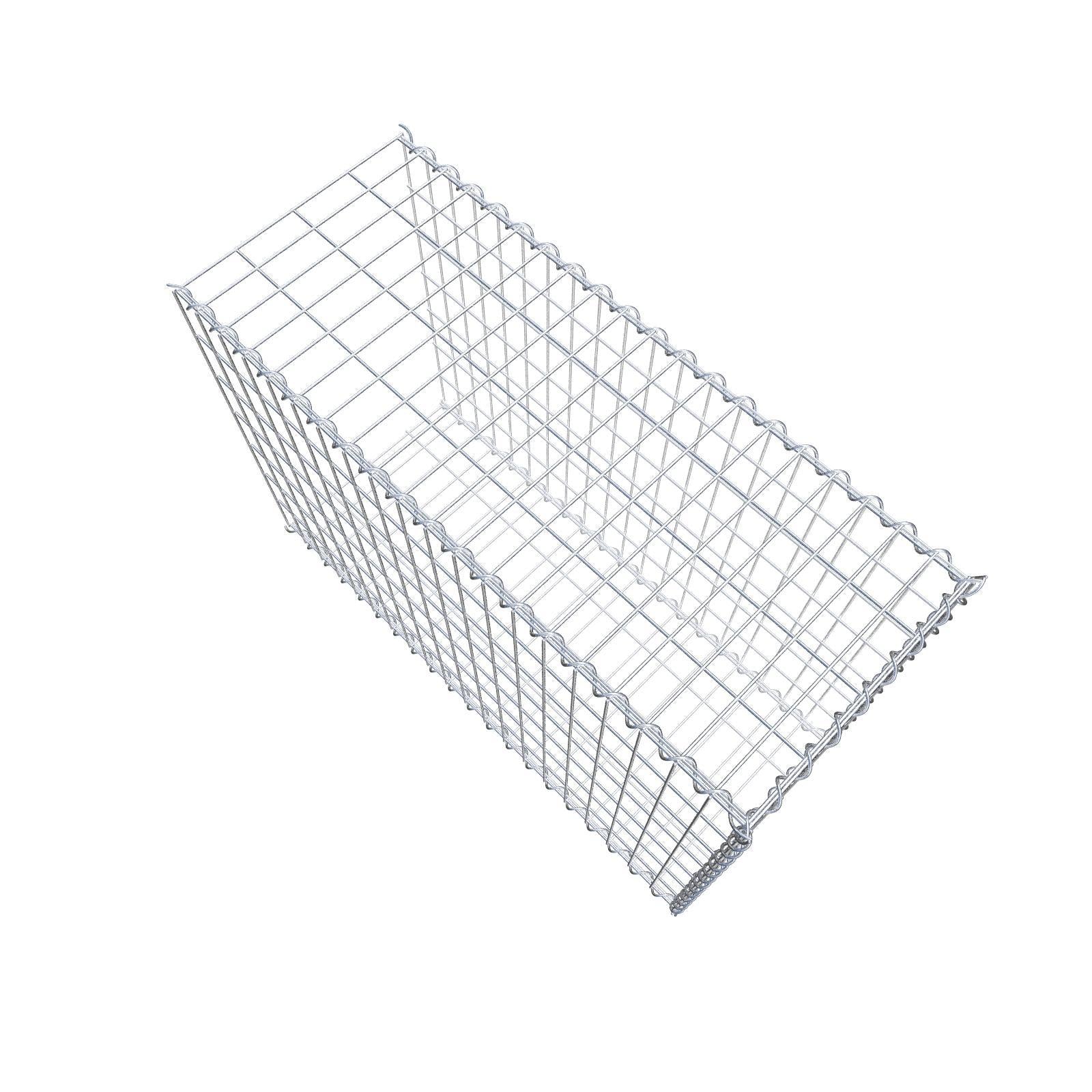 Anbaugabione Typ 2 100 cm x 70 cm x 40 cm (L x H x T), Maschenweite 5 cm x 10 cm, Spirale