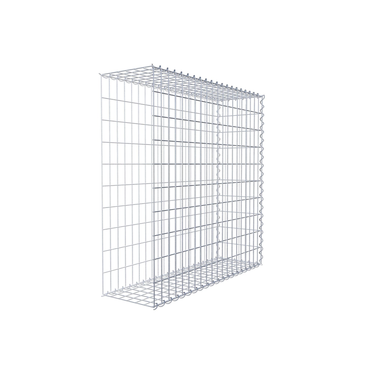 Gavión adulto tipo 2 100 cm x 100 cm x 30 cm (largo x alto x profundidad), tamaño de malla 5 cm x 10 cm, espiral