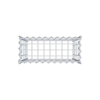 Anbaugabione Typ 3 50 cm x 50 cm x 20 cm (L x H x T), Maschenweite 5 cm x 10 cm, Spirale