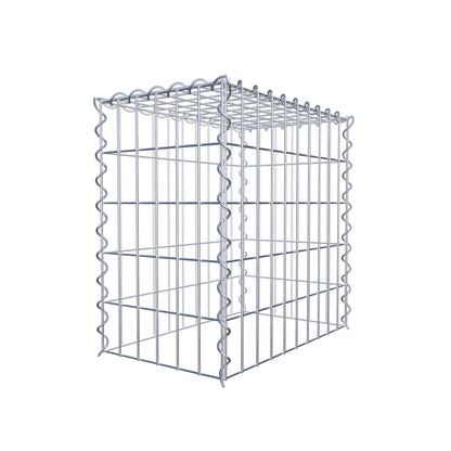 Gabion rapporté type 3 50 cm x 50 cm x 30 cm (L x H x P), mailles 5 cm x 10 cm, spirale