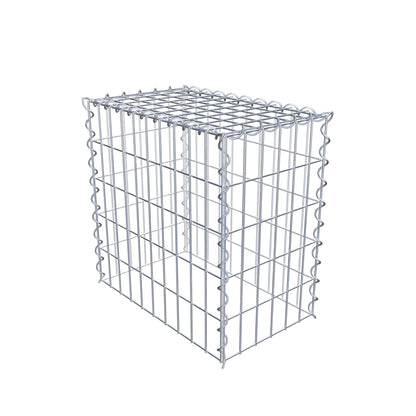 Gabion rapporté type 3 50 cm x 50 cm x 30 cm (L x H x P), mailles 5 cm x 10 cm, spirale