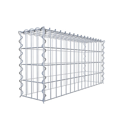 Gabion rapporté type 3 80 cm x 40 cm x 20 cm (L x H x P), mailles 5 cm x 10 cm, spirale