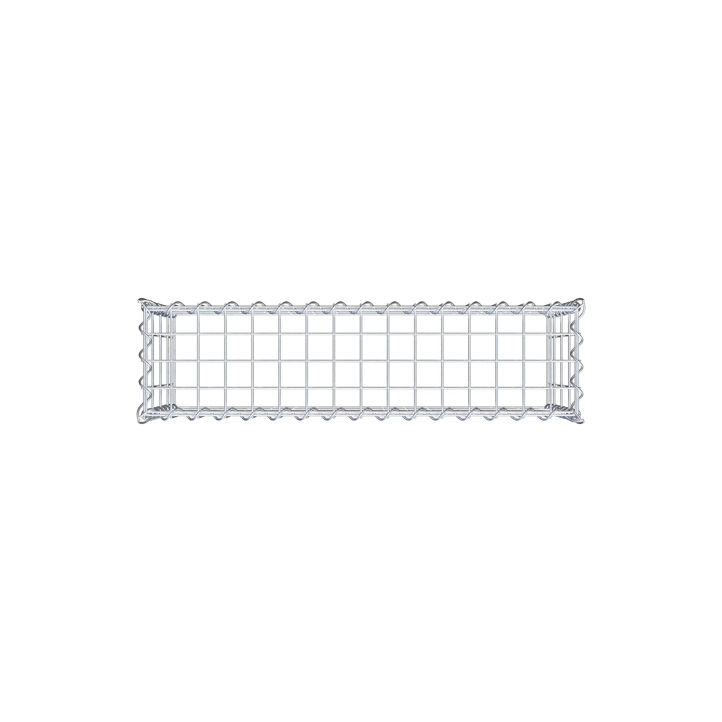 Gabion rapporté type 3 80 cm x 40 cm x 20 cm (L x H x P), mailles 5 cm x 10 cm, spirale