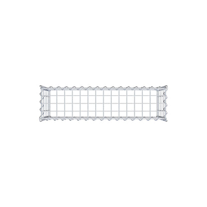 Gabion rapporté type 3 80 cm x 40 cm x 20 cm (L x H x P), mailles 5 cm x 10 cm, spirale