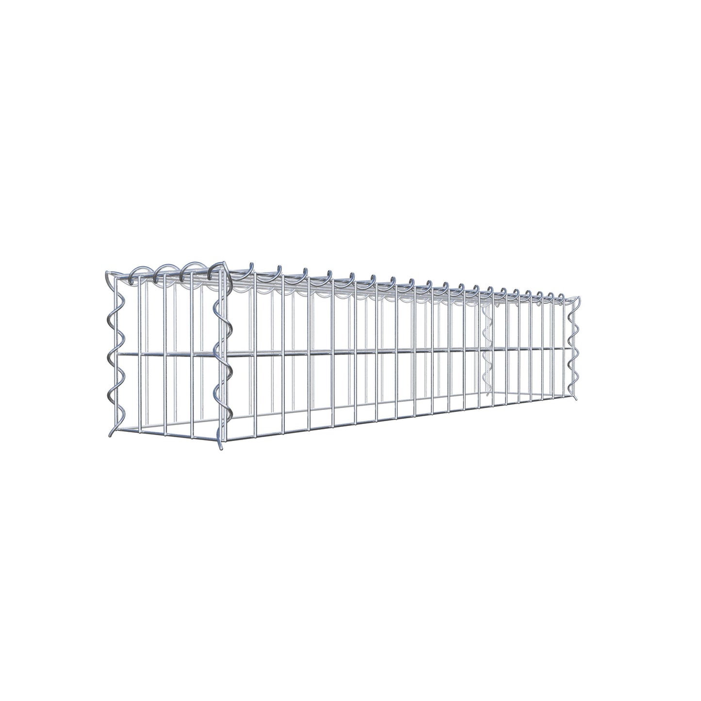 Extra gabion typ 3 100 cm x 20 cm x 20 cm (L x H x D), maskstorlek 5 cm x 10 cm, spiral