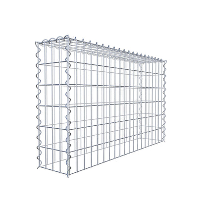 Gabion rapporté type 3 100 cm x 60 cm x 20 cm (L x H x P), mailles 5 cm x 10 cm, spirale
