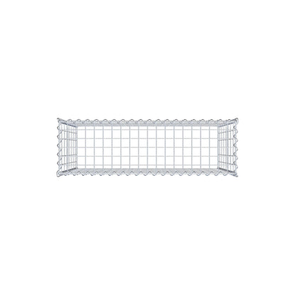 Kultiveret gabion type 3 100 cm x 80 cm x 30 cm (L x H x D), maskestørrelse 5 cm x 10 cm, spiral